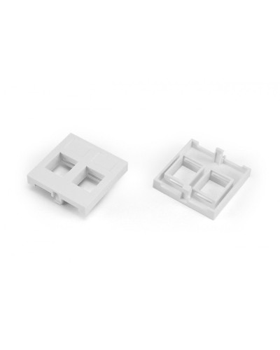 SIP2-2N-M45-45. Вставка 45x45 (аналог Mosaic) для 2х модулей формата Keystone Jack. Hyperline в Омске