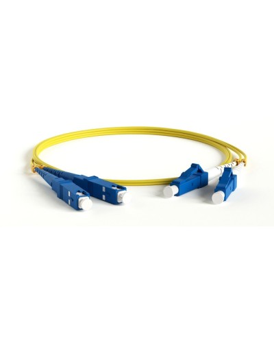 FC-D2-9-LC/UR-SC/UR-H-1.5M-LSZH-YL. Патч-корд волоконно-оптический одномодовый. Hyperline в Омске