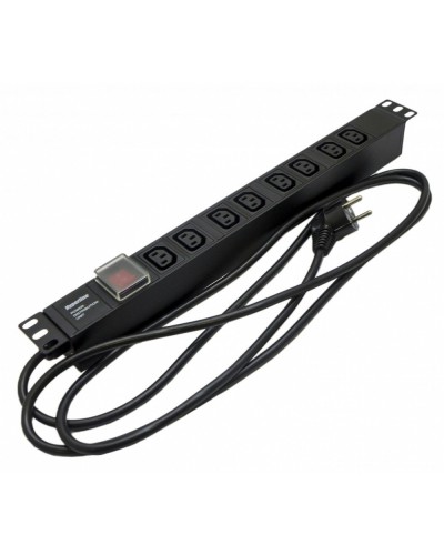 SHE19-8IEC-S-2.5EU. Блок розеток 19. Hyperline в Омске