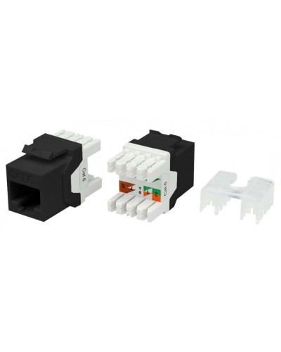 KJ8-8P8C-C6-180-BK. Вставка Keystone Jack RJ-45. Hyperline в Омске