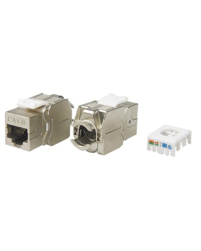 KJ8-8P8C-C6-180-TLS-SH-F-WH. Вставка Keystone Jack RJ-45. Hyperline в Омске