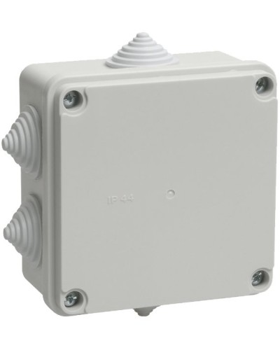 Коробка распаячная КМ41234 100х100х50 открытой проводки IP55 6 гермовводов серая (UKO11-100-100-050-K41-55). Коробка распаячная безгалогенная (HF). IEK в Омске