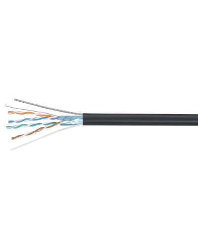GENERICA F/UTP кат. 5E 100МГц 4 пары LDPE OUTDOOR трос 1,2мм черный (BC3-C5E04-359-305-G). Кабель «витая пара» (LAN) для структурированных систем связи. IEK в Омске
