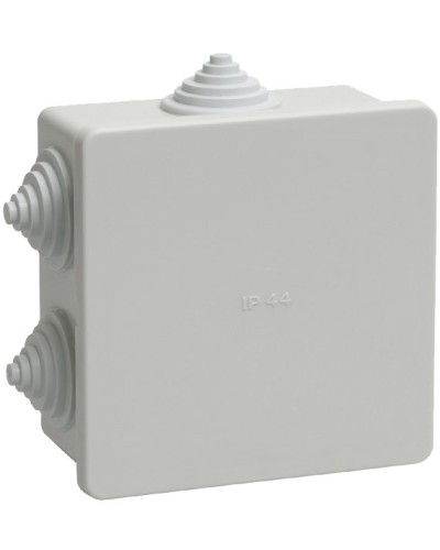 Коробка распаячная КМ41235 85х85х40 открытой проводки IP44 6 гермовводов серая (UKO11-085-085-040-K41-44). Коробка распаячная безгалогенная (HF). IEK в Омске