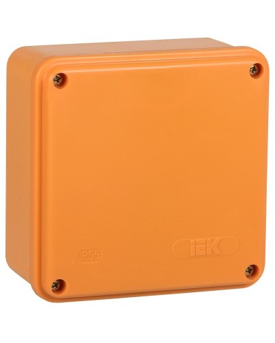 Коробка распаячная огнестойкая ПС 100х100х50 6P 6мм² IP44 гладкие стенки (UKF20-100-100-050-6-6-09). Коробка распаячная огнестойкая безгалогенная (HF). IEK в Омске