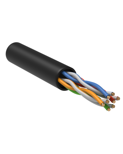 GENERICA U/UTP кат.5E 24AWG 4 пары LDPE черный (BC3-C5E04-139-305-R-G). Кабель «витая пара» (LAN) для структурированных систем связи. IEK в Омске