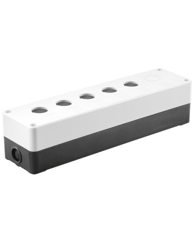 Корпус КП105(6) для кнопок 5(6) мест белый (BKP10-6-K01). Корпус для кнопочных постов. IEK в Омске