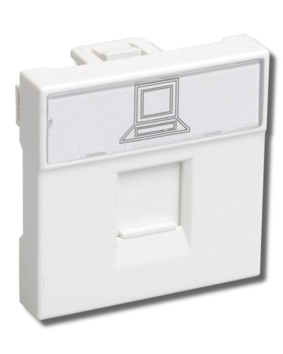 РКИ-20-00-П RJ-45 UTP белая (CKK-40D-RI2-K01). Розетка информационная 2 модуля ПРАЙМЕР. IEK в Омске