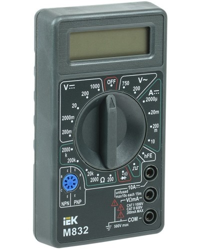 Мультиметр цифровой Universal M832 (TMD-2S-832). Мультиметр цифровой. IEK в Омске