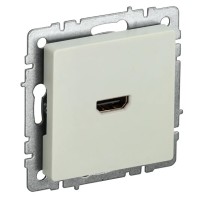 Розетка HDMI РHDMI-0-БрКр бежевый BRITE (BR-H10-K10). Розетка HDMI. IEK