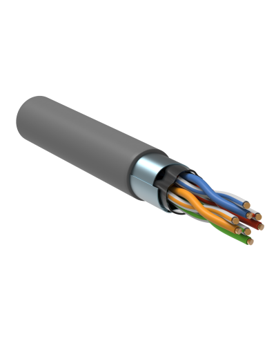 GENERICA F/UTP кат.5E 24AWG 4 пары LSZH серый (BC1-C5E04-321-305-R-G). Кабель «витая пара» (LAN) для структурированных систем связи. IEK в Омске