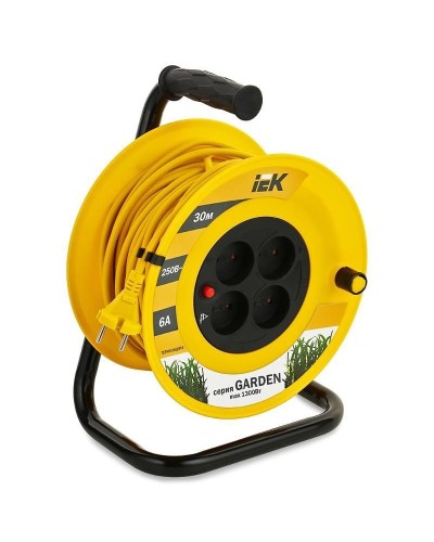 УК30 4 места, 30м (WKP23-06-04-30). Удлинитель на катушке Garden. IEK в Омске