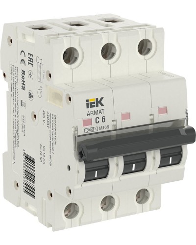 M10N 3P C 6А 10кА ARMAT (AR-M10N-3-C006). Автоматический выключатель. IEK в Омске