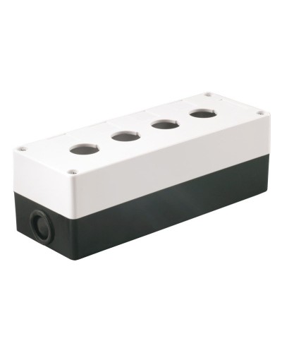 Корпус КП104 для кнопок 4 места белый (BKP10-4-K01). Корпус для кнопочных постов. IEK в Омске