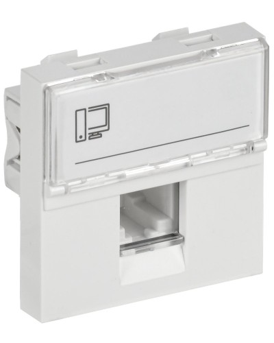 Розетка RJ45 кат.6 PRIMER РКИ-20-00-П-6 белый IEK (PR-KK40D-RI-0-2-1C06U-K01). Розетка RJ-45. IEK в Омске