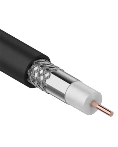 GENERICA RG11 CCS 75Ом FPE PVC черный (CC1-R1F1-119-300-G). Кабель коаксиальный омедненный. IEK в Омске