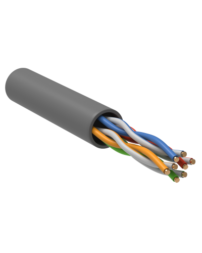 GENERICA U/UTP кат.5E 24AWG 4 пары PVC серый (BC1-C5E04-111-305-R-G). Кабель «витая пара» (LAN) для структурированных систем связи. IEK в Омске