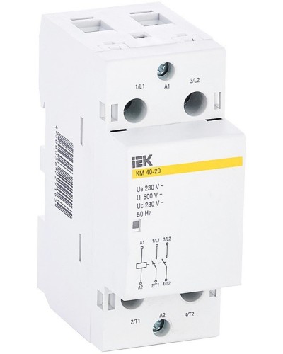 Контактор модульный КМ40-20 AC (MKK11-40-20). Контактор модульный. IEK в Омске