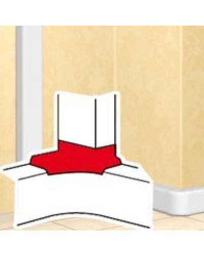 Отвод угловой для короба DLP 35х80/105, 50х80/150 (010763): Отвод угловой в Омске