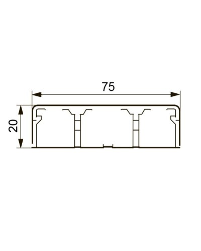 Короб DLPlus 75х20 (030033): Кабель-канал в Омске
