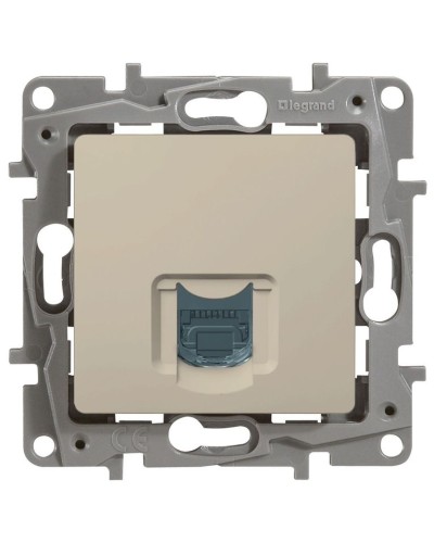 Розетка 5e, UTP, 1хRJ45, ETIKA, слоновая кость (672341). Розетка. LegranD в Омске