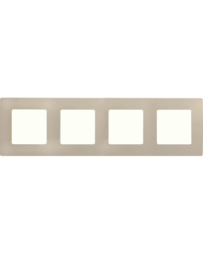 Рамка 4 поста ETIKA, слоновая кость (672514). Рамка. LegranD в Омске