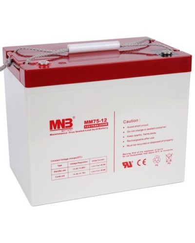 MNB MM 75-12. Аккумулятор герметичный свинцово-кислотный. MNB в Омске