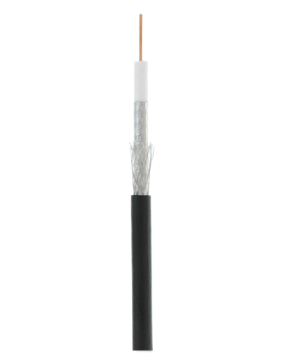 RG-6 CCS, Out, PE (UEC-C2-32123B-BK-3). Кабель коаксиальный омедненный. NETLAN в Омске