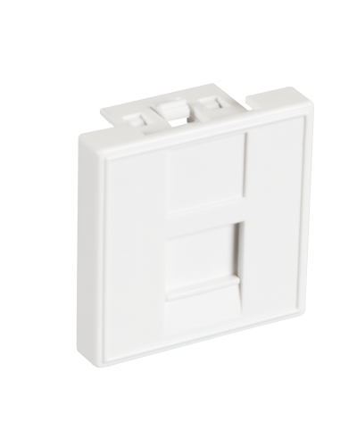 EC-IMF-1-WT-10 (10шт). Вставка 45x45 (Mosaic) для 1 модуля Keystone Jack. NETLAN в Омске