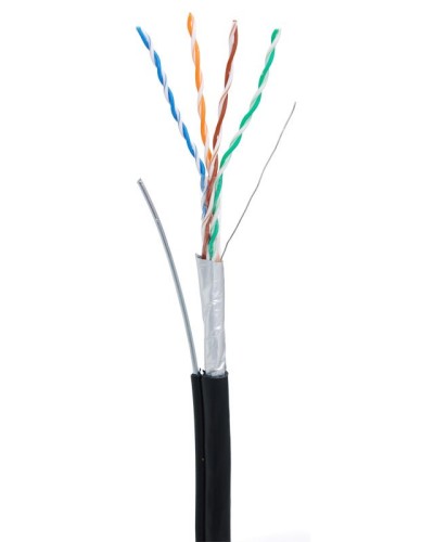 F/UTP 4pair, Cat5e, Out, Sw (EC-UF004-5E-PE-SW-BK). Кабель «витая пара» (LAN) для структурированных систем связи. NETLAN в Омске