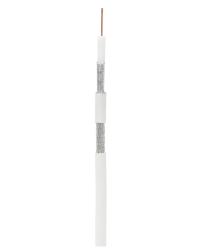 RG-6 CCS, In, PVC (UEC-C2-32123A-WT-1). Кабель коаксиальный омедненный. NETLAN в Омске