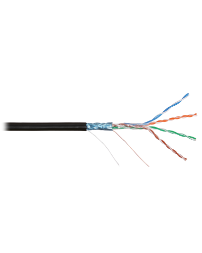 F/UTP 4pair, Cat5e, Solid, Out, PVC (NMC 4200B-BK). Кабель «витая пара» (LAN) для структурированных систем связи. NIKOMAX в Омске