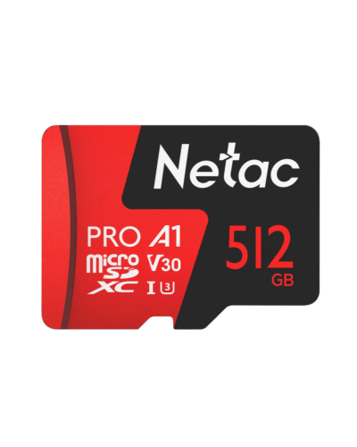 NT02P500PRO-512G-R. Карта памяти microSDXC, 512 ГБ, Class 10. Netac в Омске