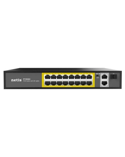 Netis P116GH. Коммутатор сетевой PoE неуправляемый. Netis в Омске