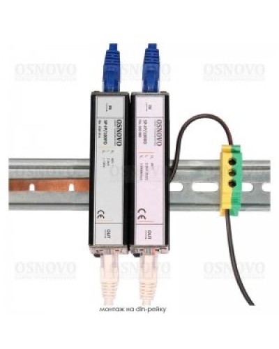 SP-IP/100D. Устройство грозозащиты цепей Ethernet. OSNOVO в Омске