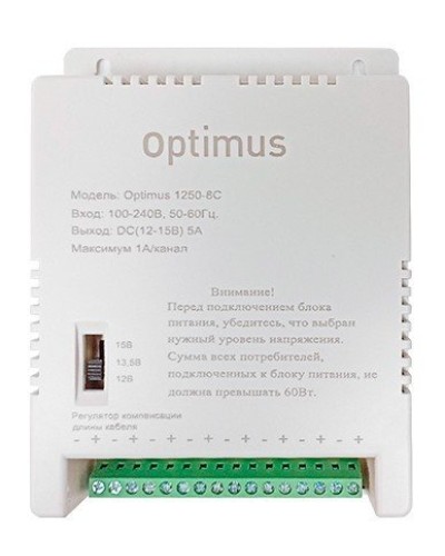 1250-8C. Источник вторичного электропитания импульсный (IP56). Optimus в Омске