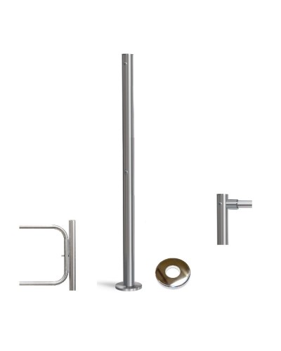 PERCo-BH02 2-15 с крышкой. Стойка с отверстием под стопорный механизм поворотной секции и с 2-мя отверстиями для крепления патрубков на стороне, противоположной створке. PERCo в Омске