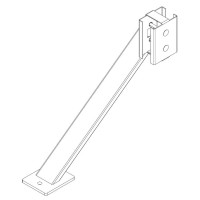 PERCo-MB-16.9. Упор для стоек секции ограждения. PERCo