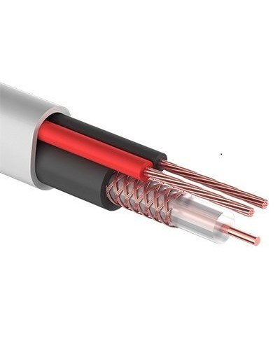 КВК-В-2+2x0,50 мм² (Cu/Cu) белый PROconnect (01-4213). Кабель комбинированный для систем видеонаблюдения. PROCONNECT в Омске