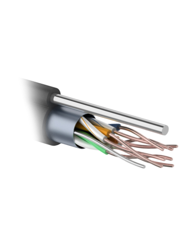 F/UTP 4PR 24AWG CAT5e 305м OUTDOOR+ТРОС*1. PROCONNECT (01-0155). Кабель «витая пара» (LAN) для структурированных систем связи. PROCONNECT в Омске