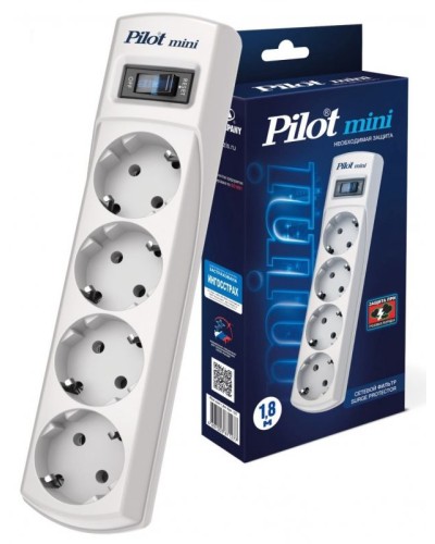 Pilot mini 10м. Сетевой фильтр. Pilot в Омске
