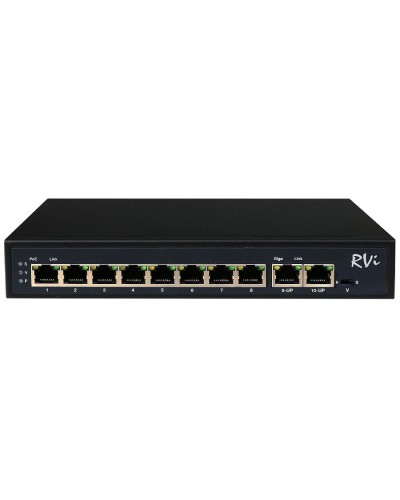 RVi-1NS08F-2T (1G). Коммутатор с питанием по PoE. RVi в Омске