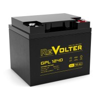 Revolter GPL 1240. Аккумулятор автомобильный герметичный свинцово-кислотный. Revolter