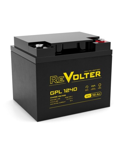 Revolter GPL 1240. Аккумулятор автомобильный герметичный свинцово-кислотный. Revolter в Омске