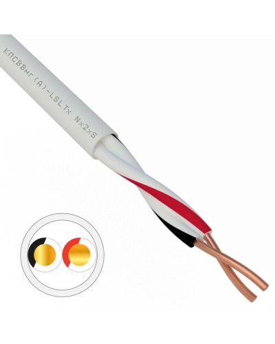 КПСВВнг(А)-LSLTx 1х2х1,0 REXANT (01-4872). Кабель для систем передачи данных пониженной пожароопасности c низким дымо- и газовыделением, с низкой токсичностью продуктов горения. Rexant в Омске