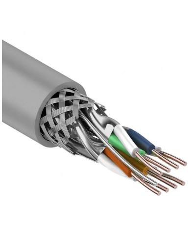 S/FTP, CAT 7, PVC, 4PR, 23AWG, INDOOR, SOLID, серый, 305 м, REXANT (01-0542). Кабель «витая пара» (LAN) для структурированных систем связи. Rexant в Омске