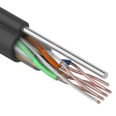 U/UTP 4PR 24AWG CAT5e 305м OUTDOOR+ТРОС*1 REXANT (01-0046). Кабель «витая пара» (LAN) для структурированных систем связи. Rexant