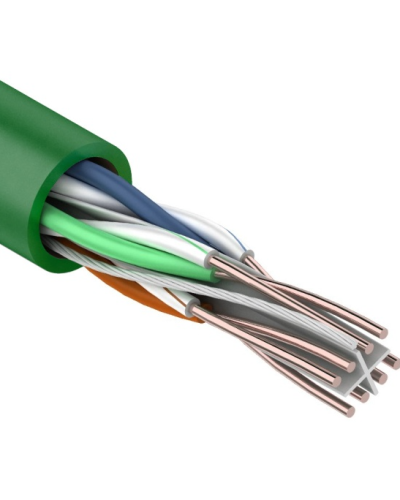 U/UTP, CAT 6, нг(А)-LSLTx, 4х2х0,575мм, 23AWG, INDOOR, SOLID, зеленый, 305м REXANT (01-0071). Кабель «витая пара» (LAN) для структурированных систем связи. Rexant в Омске