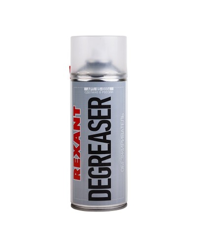 Очиститель обезжириватель DEGREASER, REXANT, 400 мл, аэрозоль (85-0006): Баллон с очистителем в Омске