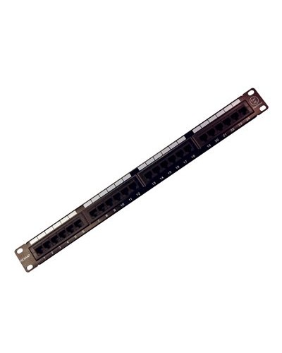 Коммутационная панель, 19", 1U, 24 порта RJ-45, категория 5e, UTP неэкранированная, черная Rexant (04-0021): Патч-панель 19" в Омске